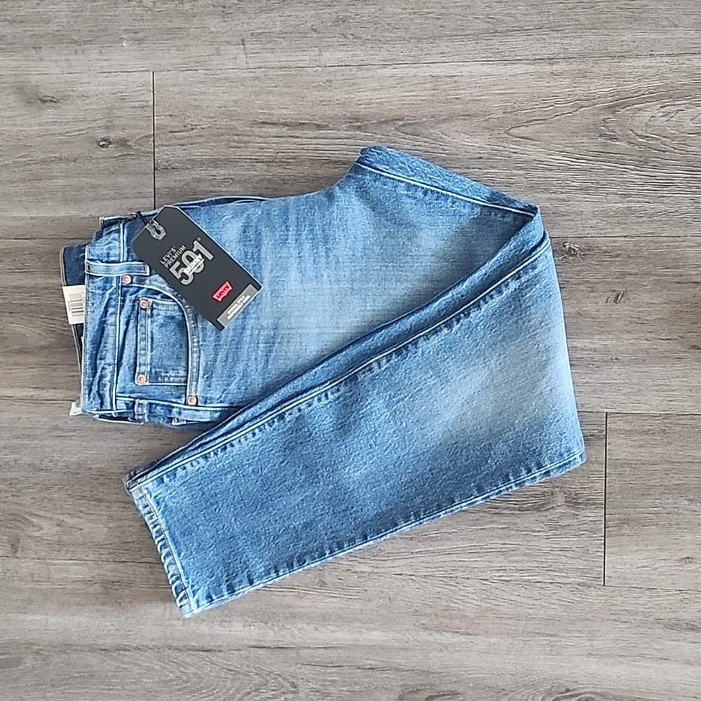 Levi's 501 Skinny High Rise fitted Blue Jeans Women's Size 30x30